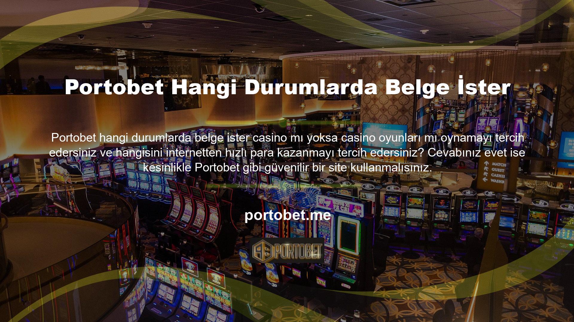 Portobet, her türlü arzunuzu tatmin edecek çok çeşitli casino oyunlarına sahiptir